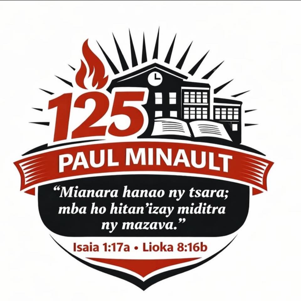 Logo faha 125 taonan ny College Protestant Paul Minault